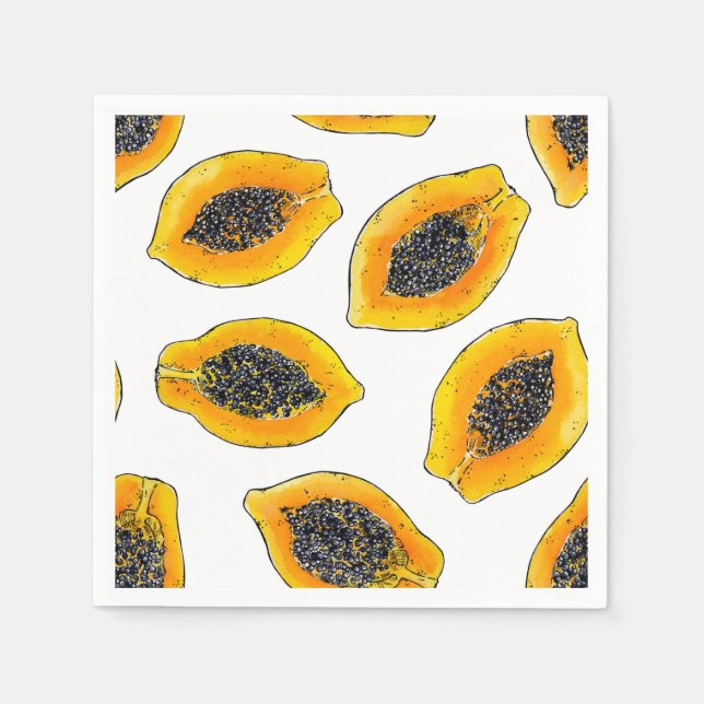 Papaya slices napkins (Front)