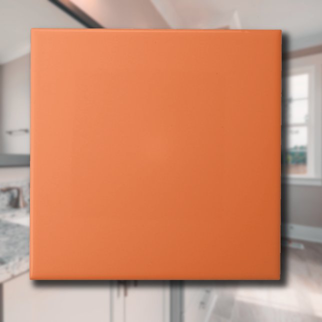 Papaya Solid Color | Classic | Elegant Ceramic Tile (Creator Uploaded)