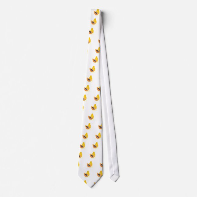 Papaya watercolour neck tie (Front)