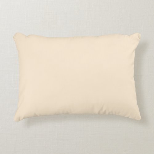 Papaya Whip Solid Color Accent Pillow