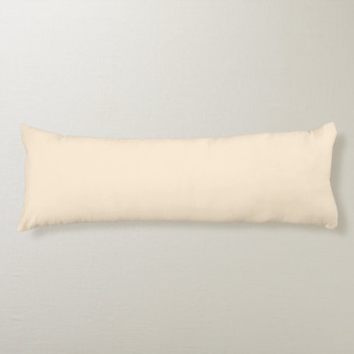 Papaya Whip Solid Color Body Pillow