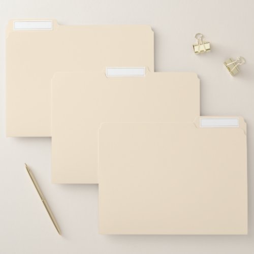 Papaya Whip Solid Color File Folder