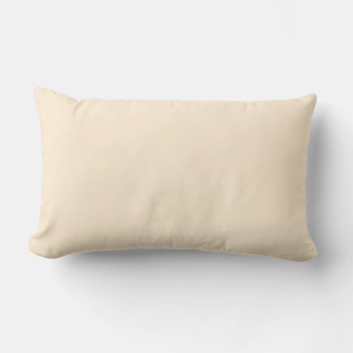Papaya Whip Solid Color Lumbar Pillow