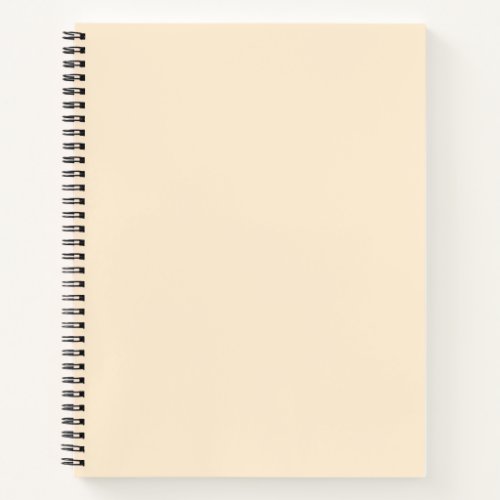 Papaya Whip Solid Color Notebook