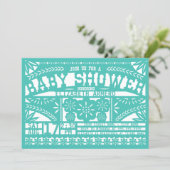 Papel Picado Baby Shower Invitation (Standing Front)
