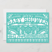 Papel Picado Baby Shower Invitation (Front)