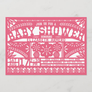 Papel Picado Baby Shower Invitation