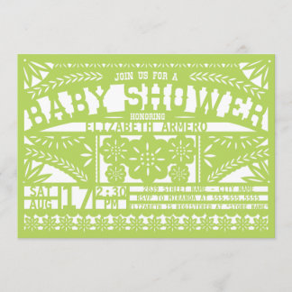 Papel Picado Baby Shower Invitation