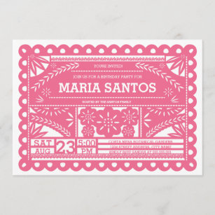 Papel Picado Invitations & Invitation Templates | Zazzle