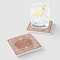 Papel Picado Boda Mexican Terracotta Brown Wedding