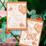 Papel Picado Citrus Orange Fiesta Wedding Banner Invitation