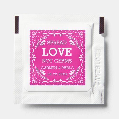 Papel Picado Colorful Mexican Wedding Hand Sanitizer Packet