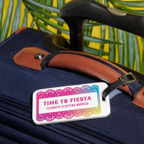 Papel Picado Fun Fiesta Luggage Tag