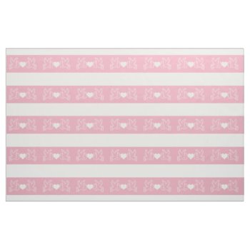 Papel Picado Mexican Love Birds Pink White Fabric by angela65 at Zazzle