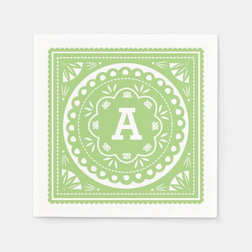 Papel Picado Paper Napkins _ Green