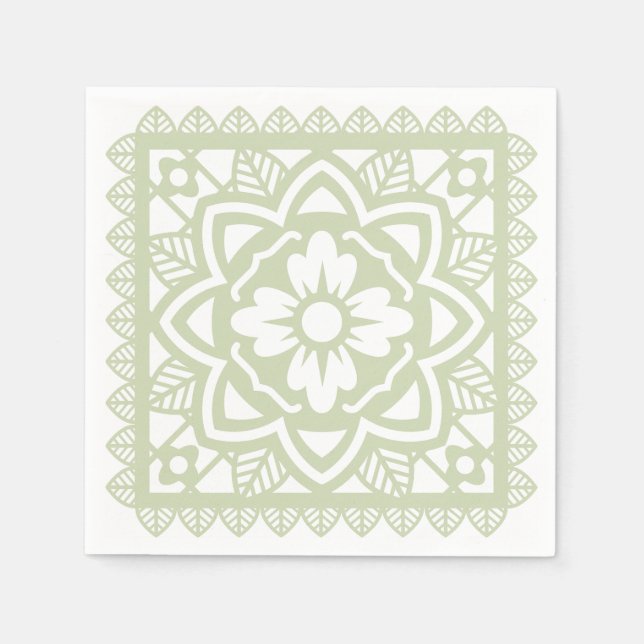 Papel Picado Paper Napkins, Standard Cocktail Napkins (Front)