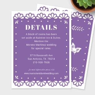 Papel Picado Style Details Enclosure Card