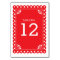 Papel Picado Table Number - Red