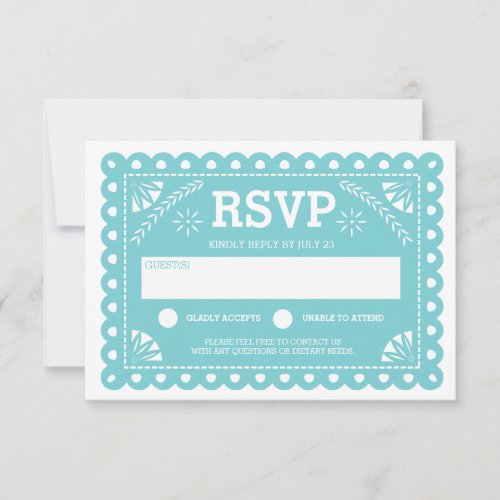 Papel Picado Wedding RSVP