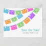 Papel Picado Wedding Save the Date postcard