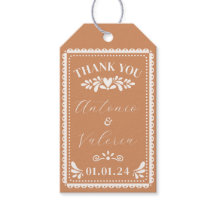 Papel Picado Wedding Thank You Party Favor Tags
