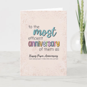 Paper 1st Anniversary Card - Fun Play On Words