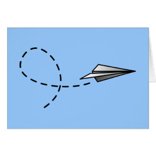 Paper Air Plane Cards