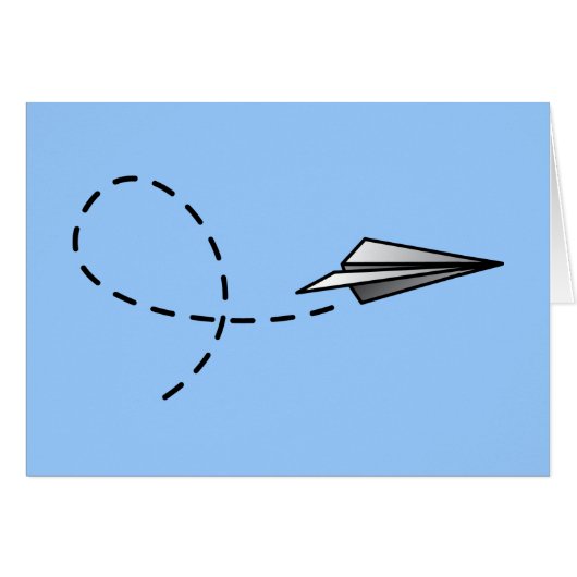 Paper Air Plane Cards (Front Horizontal)