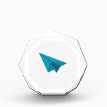 Paper Airplane Acrylic Award<br><div class="desc">A few well placed folds and you are ready to take off and fly. This display of basic principles of flight sails across many classrooms!</div>