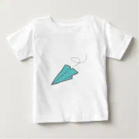 Paper Airplane Unisex Baby and Kids T-Shirt