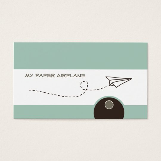Paper Airplane Business Cards