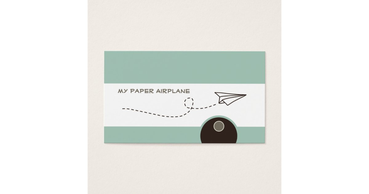 Paper Airplane Business Cards