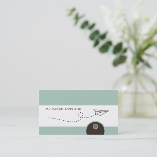 Paper Airplane Business Cards Zazzle