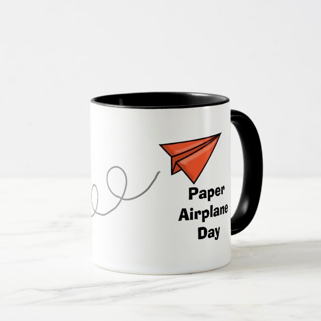 Paper Airplane Day Mug (Front Right)