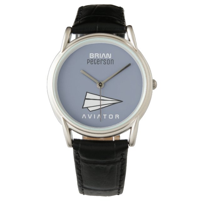 paper airplane for pilots watch (Front)