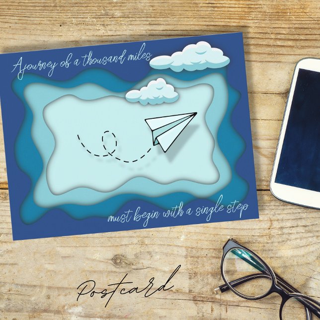 Paper airplane | Journey begin with a single Postcard (Creator Uploaded)