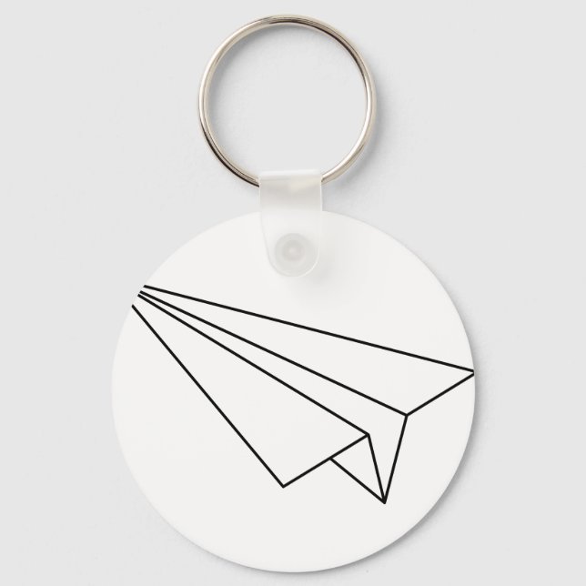 Paper Airplane Keychain (Front)