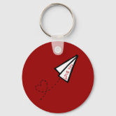 Paper on sale airplane keychain