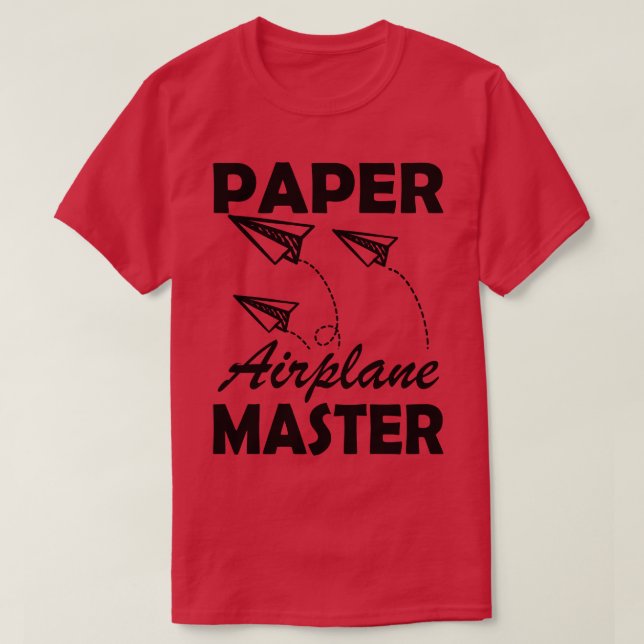 Paper airplane Master T-Shirt (Design Front)