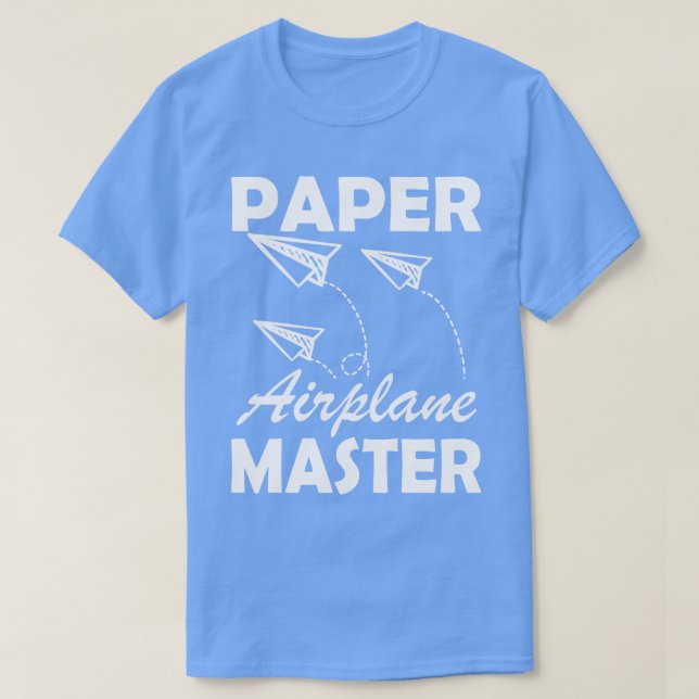 Paper airplane Master w T-Shirt (Design Front)