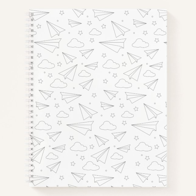 Paper Airplane Notebook (Front)
