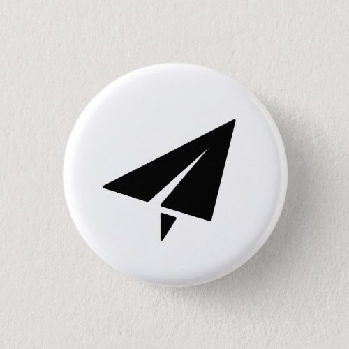 Paper Airplane Pictogram Button
