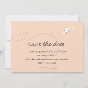 Paper Airplane Save the Date