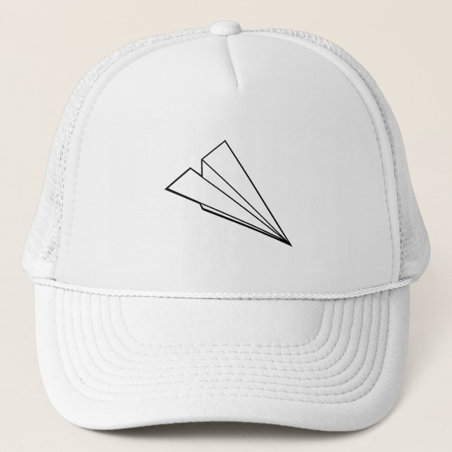 Paper Airplane Trucker Hat (Front)