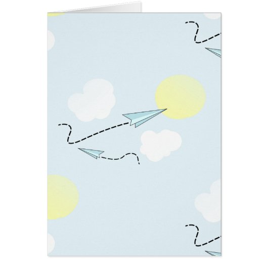 paper airplanes cards (Front)