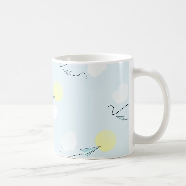paper airplanes coffee mug (Right)