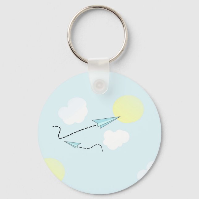 paper airplanes keychain (Front)
