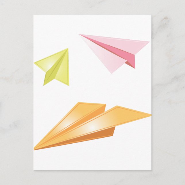 Paper Airplanes Postcard (Front)