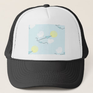paper airplanes trucker hat