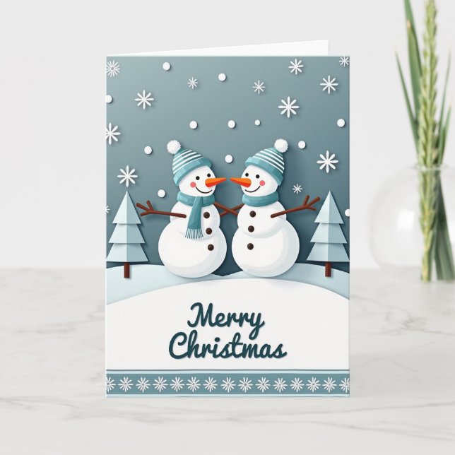 Paper Art Winter Card (Front)